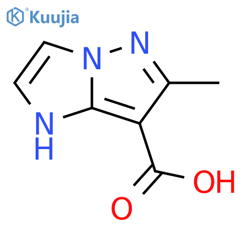 6-methyl-1H-imidazo[1,2-b]pyrazole-7-carboxylic acid structure