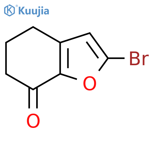 2-Bromo-5,6-dihydro-4H-1-benzofuran-7-one structure