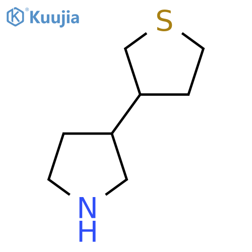 3-(Thiolan-3-yl)pyrrolidine structure