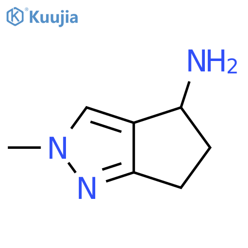 2-Methyl-2,4,5,6-tetrahydro-cyclopentapyrazol-4-ylamine structure