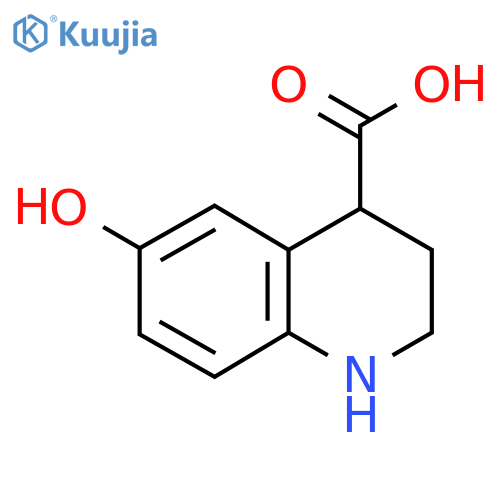 6-Hydroxy-1,2,3,4-tetrahydroquinoline-4-carboxylic acid structure