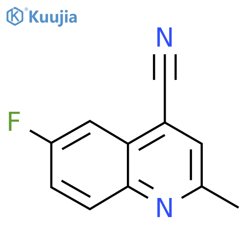 6-Fluoro-2-methylquinoline-4-carbonitrile structure