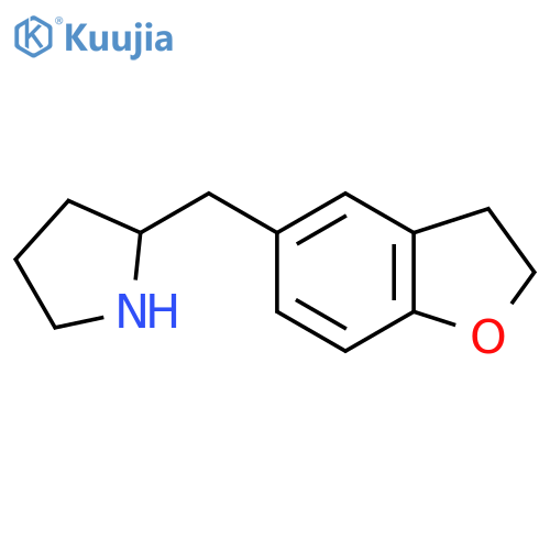 2-(2,3-dihydro-1-benzofuran-5-yl)methylpyrrolidine structure