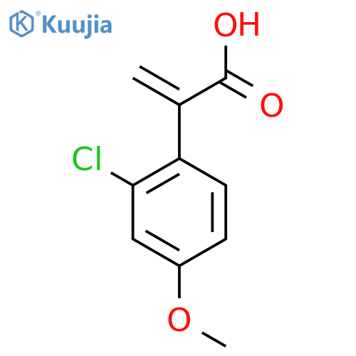2-(2-chloro-4-methoxyphenyl)prop-2-enoic acid structure