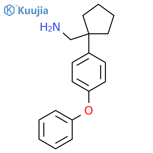 1-(4-phenoxyphenyl)cyclopentylmethanamine structure