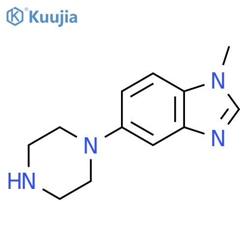 1-methyl-5-(piperazin-1-yl)-1H-1,3-benzodiazole structure