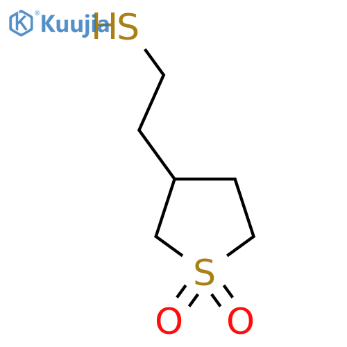 3-(2-sulfanylethyl)-1lambda6-thiolane-1,1-dione structure