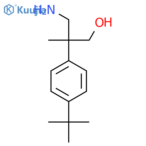 3-amino-2-(4-tert-butylphenyl)-2-methylpropan-1-ol structure