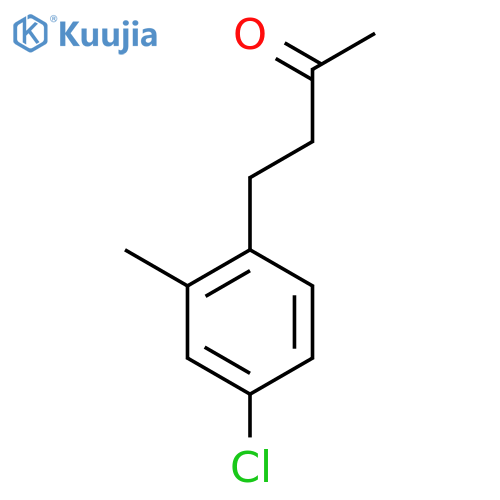 4-(4-chloro-2-methylphenyl)butan-2-one structure