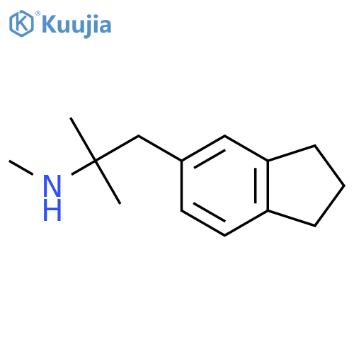 1-(2,3-dihydro-1H-inden-5-yl)-2-methylpropan-2-yl(methyl)amine structure
