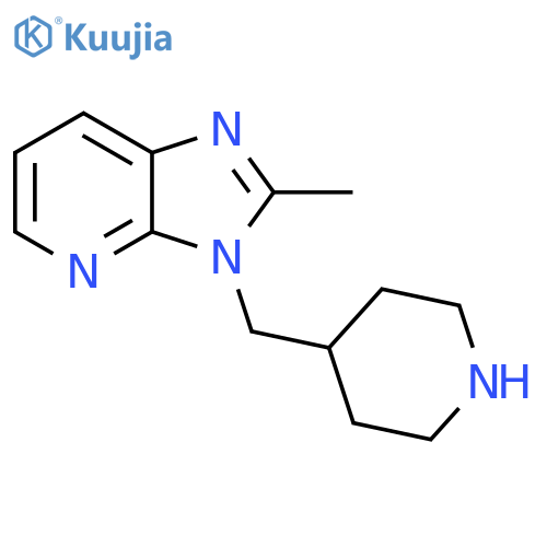 2-methyl-3-(piperidin-4-ylmethyl)-3H-imidazo[4,5-b]pyridine structure