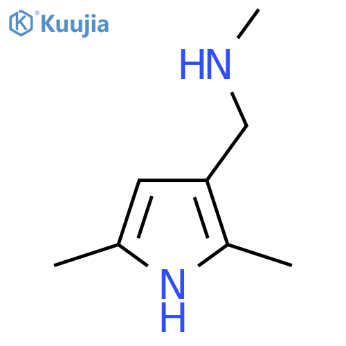 (2,5-dimethyl-1H-pyrrol-3-yl)methyl(methyl)amine structure