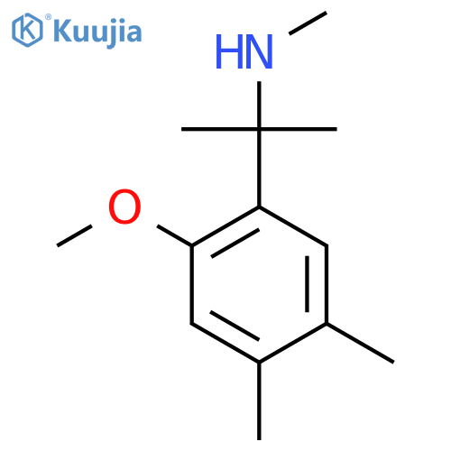2-(2-methoxy-4,5-dimethylphenyl)propan-2-yl(methyl)amine structure