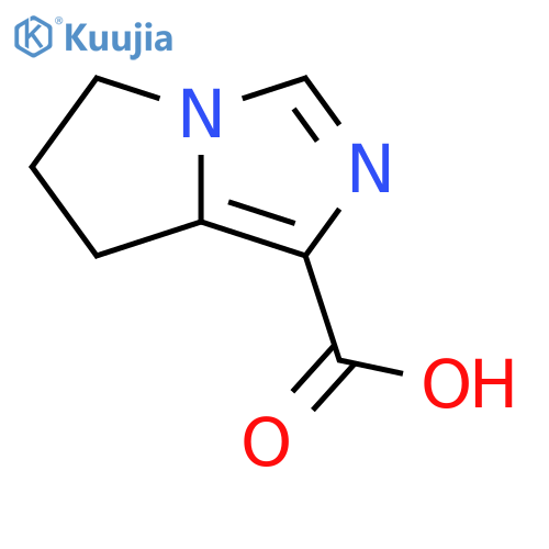 5H,6H,7H-pyrrolo1,2-cimidazole-1-carboxylic acid structure