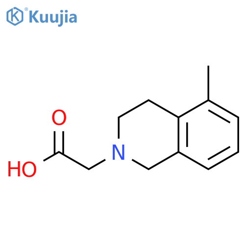2-(5-methyl-1,2,3,4-tetrahydroisoquinolin-2-yl)acet
ic acid structure