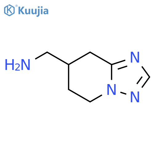 {5H,6H,7H,8H-1,2,4triazolo1,5-apyridin-7-yl}methanamine structure