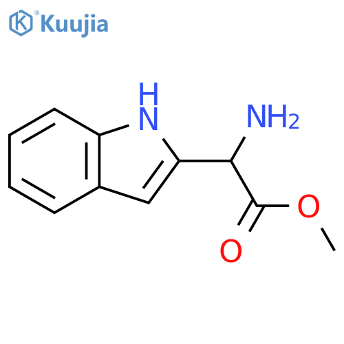 methyl 2-amino-2-(1H-indol-2-yl)acetate structure