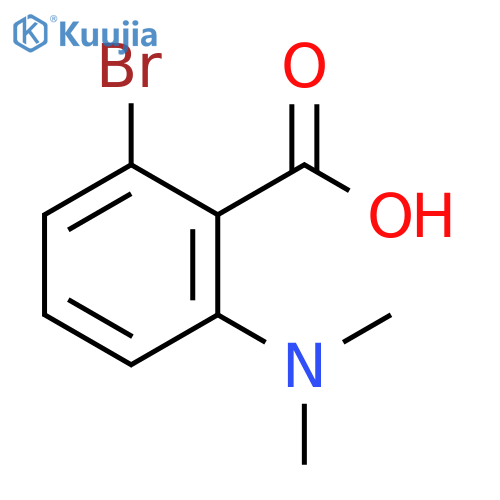 Benzoic acid, 2-bromo-6-(dimethylamino)- structure