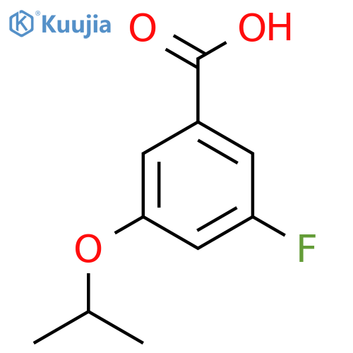 3-Fluoro-5-(propan-2-yloxy)benzoic acid structure
