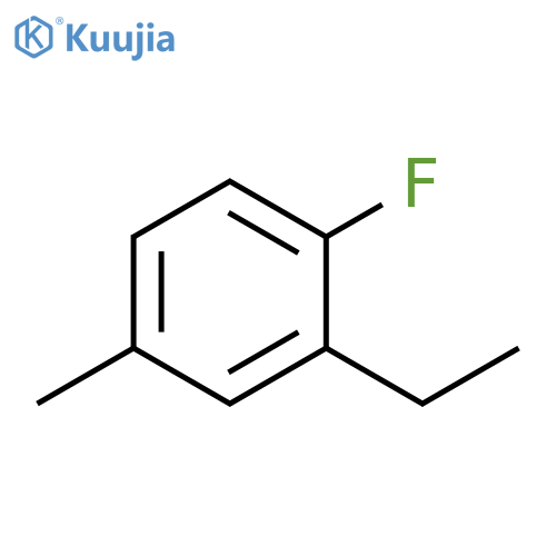 2-ethyl-1-fluoro-4-methylbenzene structure