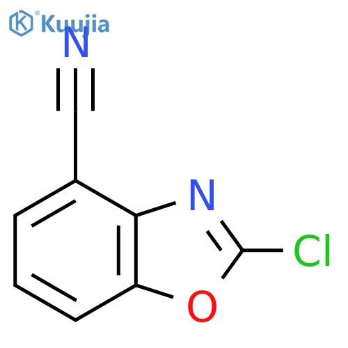 2-chloro-1,3-benzoxazole-4-carbonitrile structure