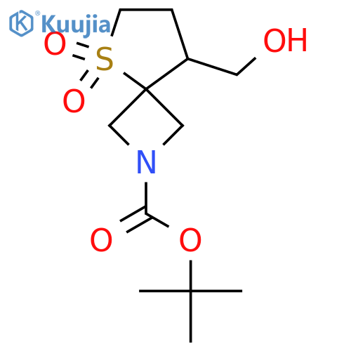 tert-butyl 8-(hydroxymethyl)-5,5-dioxo-5λ?-thia-2-azaspiro[3.4]octane-2-carboxylate structure