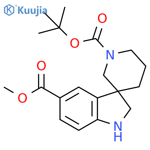 1-Tert-Butyl 5-Methyl Spiro[Indoline-3,3-Piperidine]-1,5-Dicarboxylate(WX106143) structure