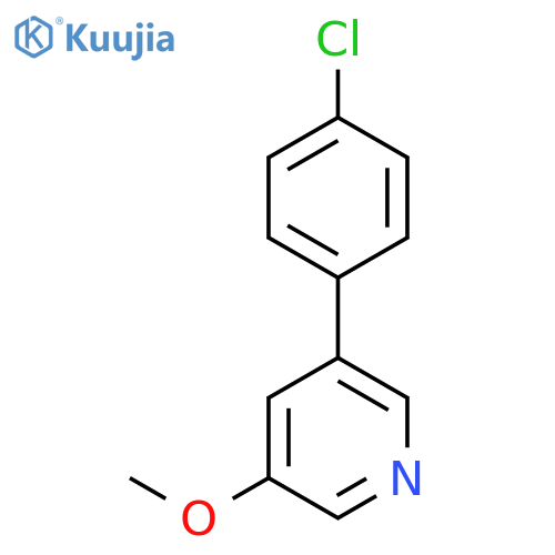 3-(4-Chlorophenyl)-5-methoxypyridine structure