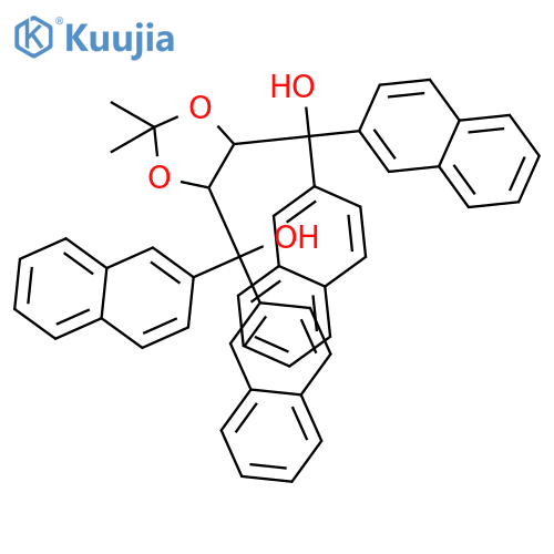 (4R,5R)-2,2-Dimethyl-α,α,α',α'-tetra-2-naphthalenyl-1,3-dioxolane-4,5-dimethanol structure