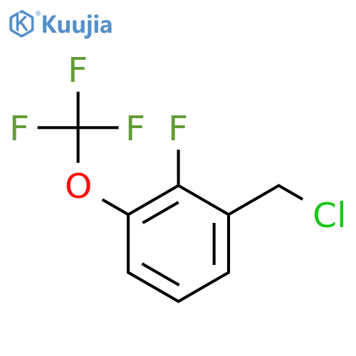 1-(chloromethyl)-2-fluoro-3-(trifluoromethoxy)benzene structure