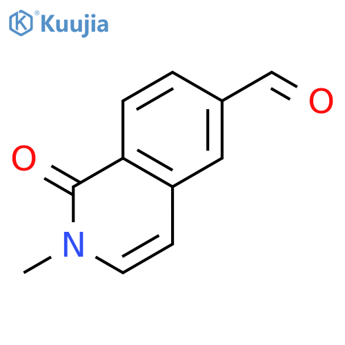 2-methyl-1-oxo-1,2-dihydroisoquinoline-6-carbaldehyde structure