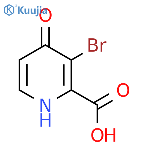 2-Pyridinecarboxylic acid, 3-bromo-4-hydroxy- structure