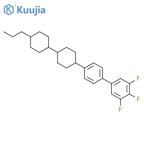 3,4,5-Trifluoro-4'-((trans,trans)-4'-propyl-[1,1'-bi(cyclohexan)]-4-yl)-1,1'-biphenyl structure