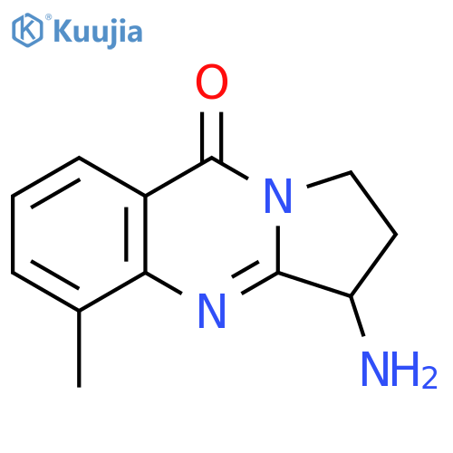 3-amino-5-methyl-1H,2H,3H,9H-pyrrolo[2,1-b]quinazolin-9-one structure
