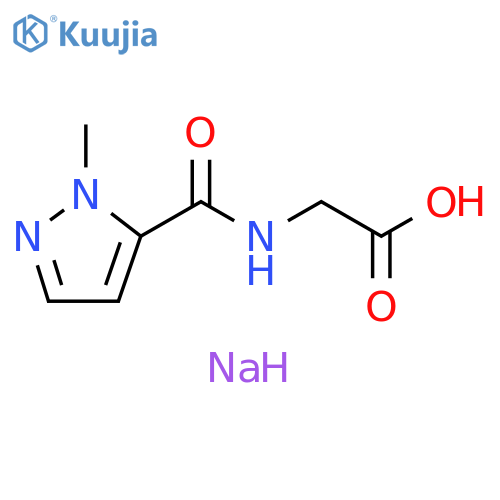 sodium 2-(1-methyl-1H-pyrazol-5-yl)formamidoacetate structure
