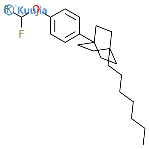 Bicyclo[2.2.2]octane, 1-[4-(difluoromethoxy)phenyl]-4-heptyl- structure