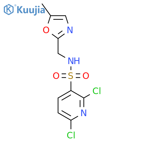 2,6-dichloro-N-(5-methyl-1,3-oxazol-2-yl)methylpyridine-3-sulfonamide structure