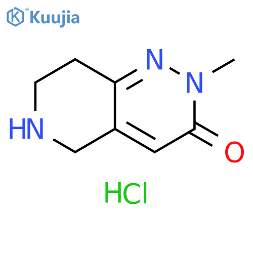 2-methyl-2H,3H,5H,6H,7H,8H-pyrido[4,3-c]pyridazin-3-one hydrochloride structure