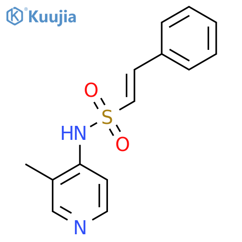 N-(3-methyl-1,4-dihydropyridin-4-ylidene)-2-phenylethene-1-sulfonamide structure