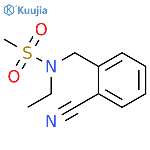 N-(2-Cyanophenyl)methyl-N-ethylmethanesulfonamide structure