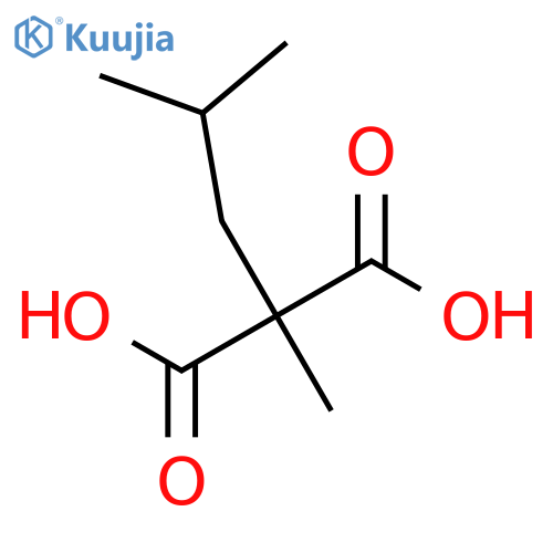 2-Methyl-2-(2-methylpropyl)propanedioic acid structure