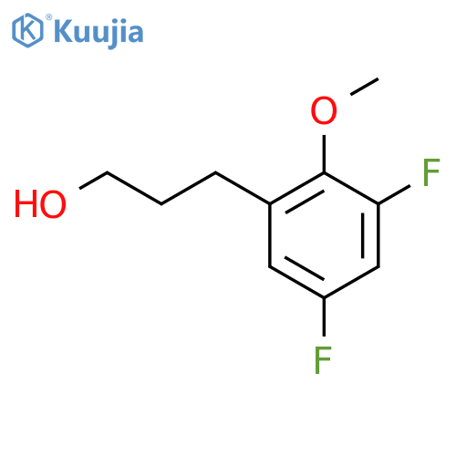 3-(3,5-difluoro-2-methoxyphenyl)propan-1-ol structure