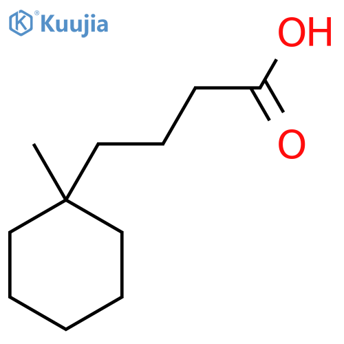 4-(1-methylcyclohexyl)butanoic acid structure