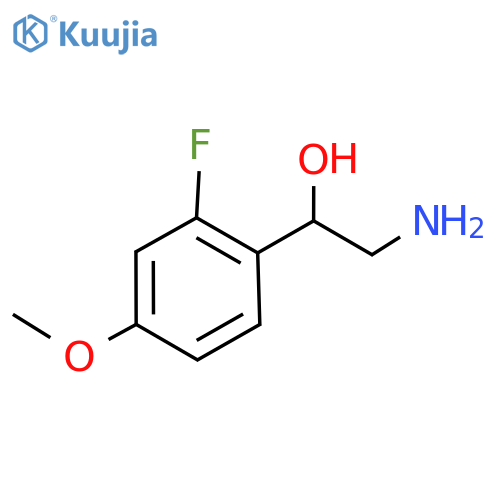 2-amino-1-(2-fluoro-4-methoxyphenyl)ethan-1-ol structure