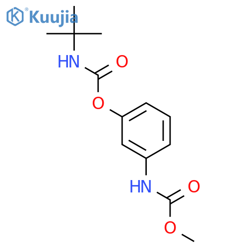 3-[(methoxycarbonyl)amino]phenyl tert-butylcarbamate (non-preferred name) structure