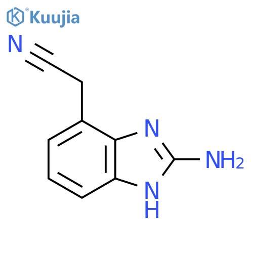 2-Amino-1H-benzimidazole-7-acetonitrile structure