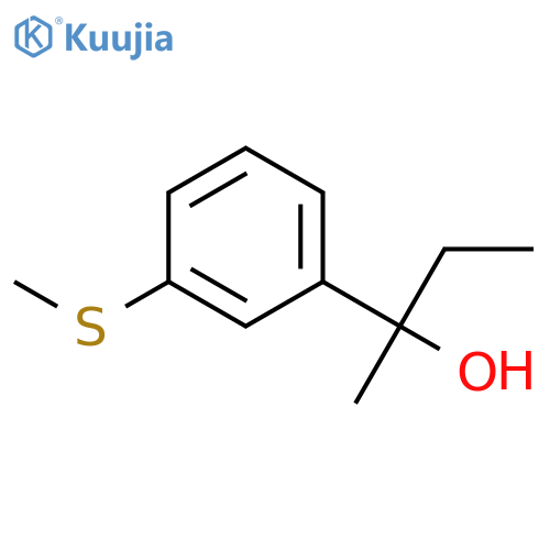 2-(3-methylsulfanylphenyl)butan-2-ol structure