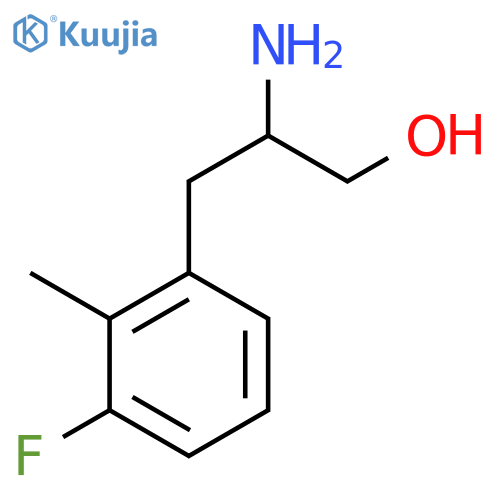 2-amino-3-(3-fluoro-2-methylphenyl)propan-1-ol structure