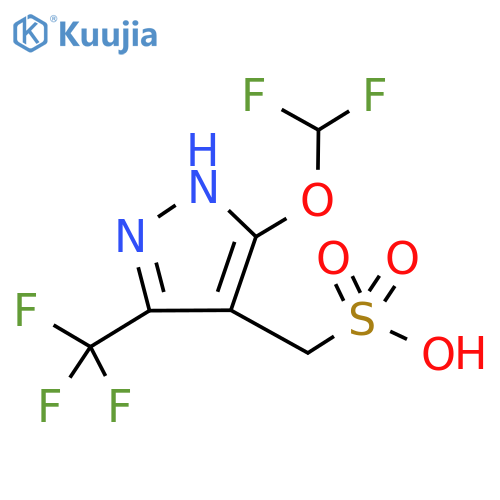 5-(Difluoromethoxy)-3-(trifluoromethyl)-1H-pyrazole-4-methanesulfonic acid structure