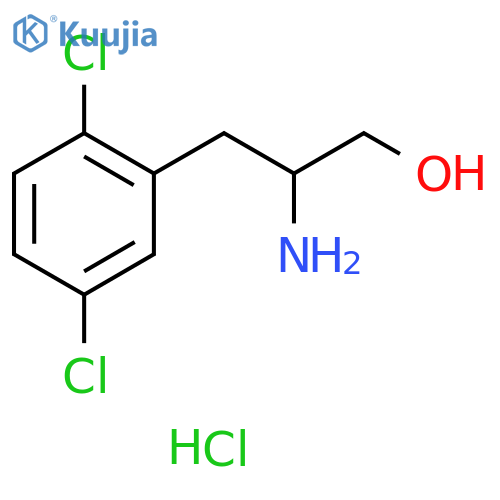2-amino-3-(2,5-dichlorophenyl)propan-1-ol hydrochloride structure